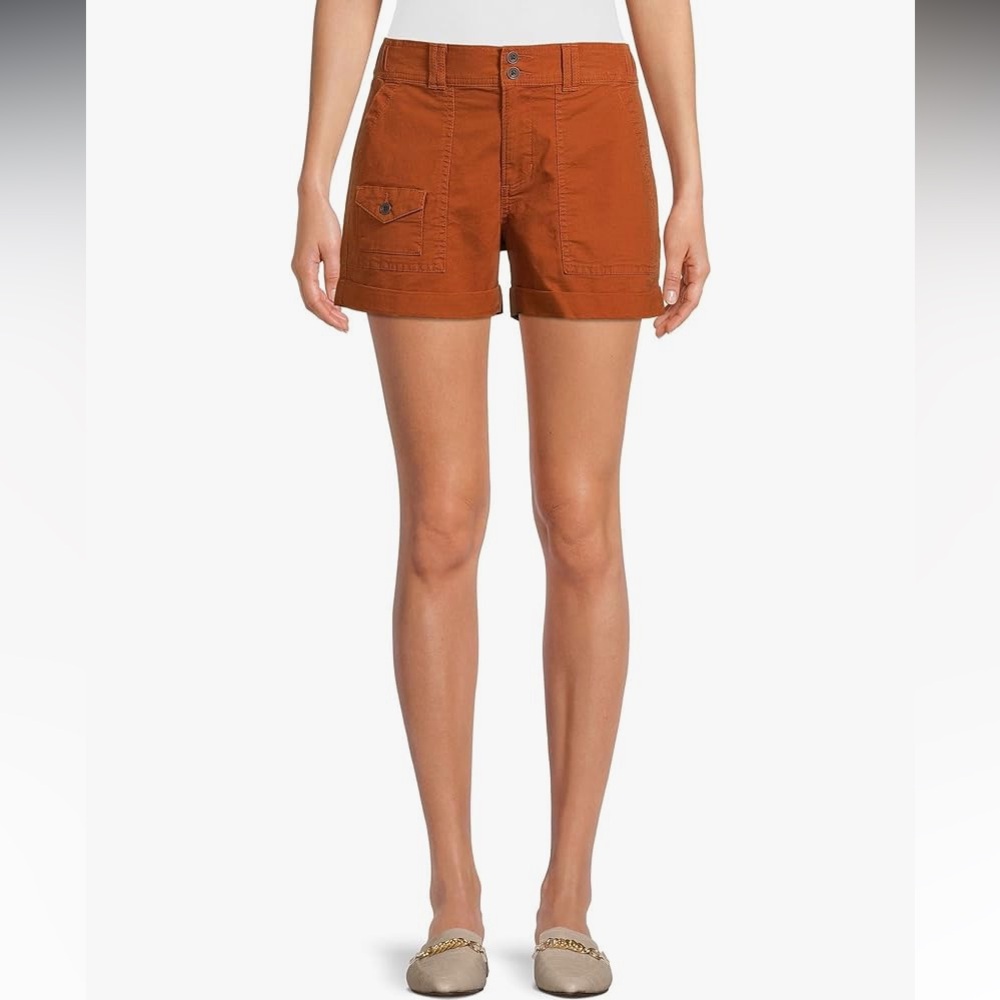 Time and Tru Utility Cargo Shorts - Size 14 (Brown)